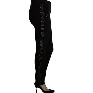 REBECCA TAYLOR Women’s Cropped Ava Techy Stud Pant Black Size 2